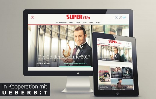 Screenshot der Webseite für unseren Kunden Superillu nach dem Relaunch